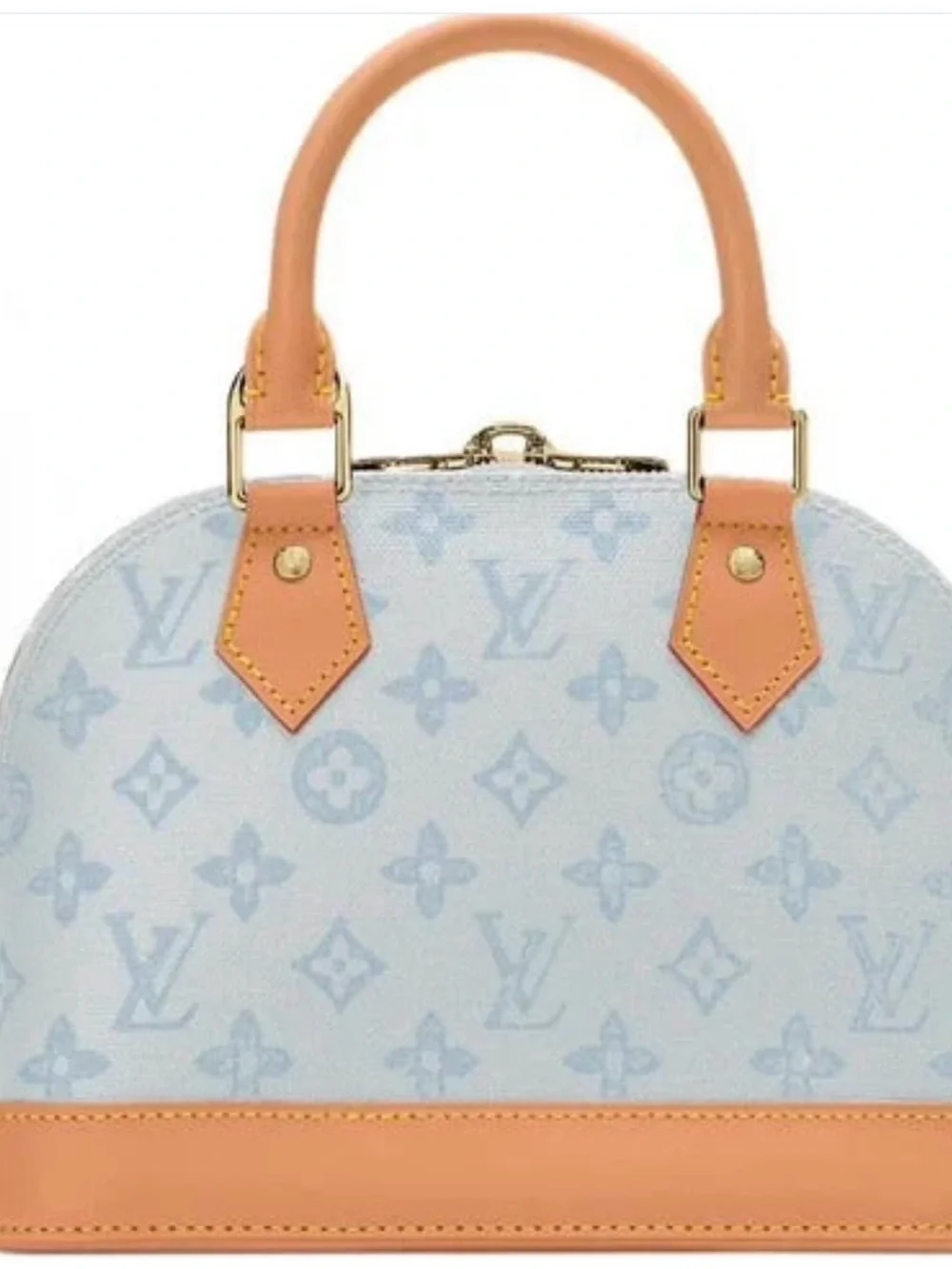 Louis Vuitton 130 yr Anniversary ALMA BB Light Blue Monogram Crossbody